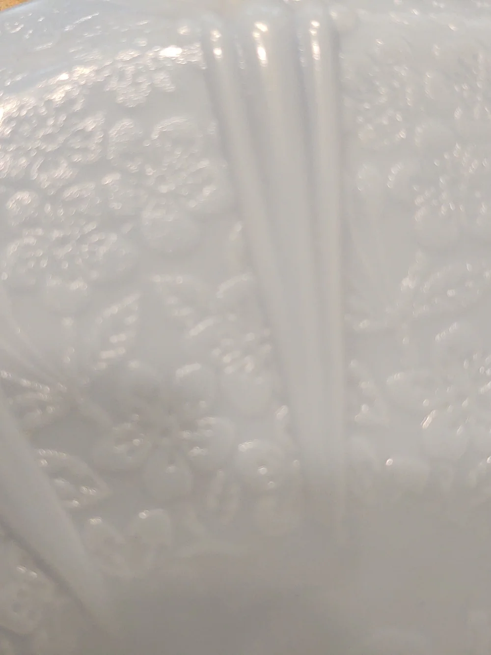 Vintage Jeanette Glass Delphite Blue Tray In Cherry Blossom Pattern